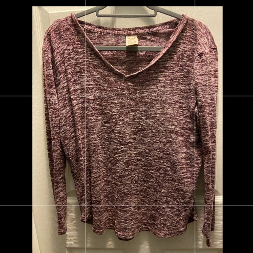Faded Glory Red And White Kids Size Medium Long Sleeve Shirt
